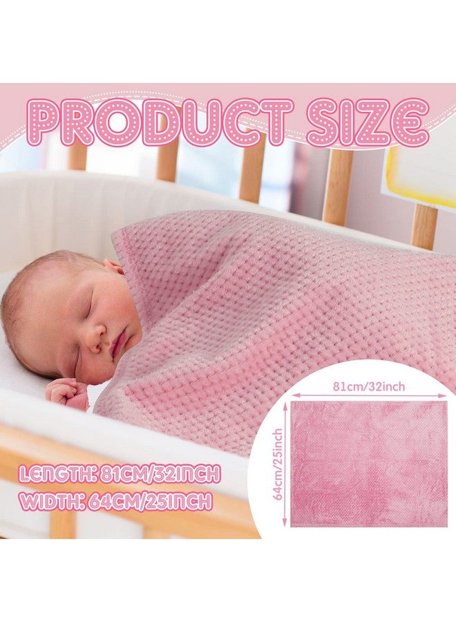 6 Pcs Baby Blanket Flannel Fuzzy Cozy Throw Blankets Soft Warm Fleece Sherpa Blanket For Newborn Infant And Toddler Nursery Swaddling Blankets For Baby Kids 6 Colors (25 X 32 Inch)