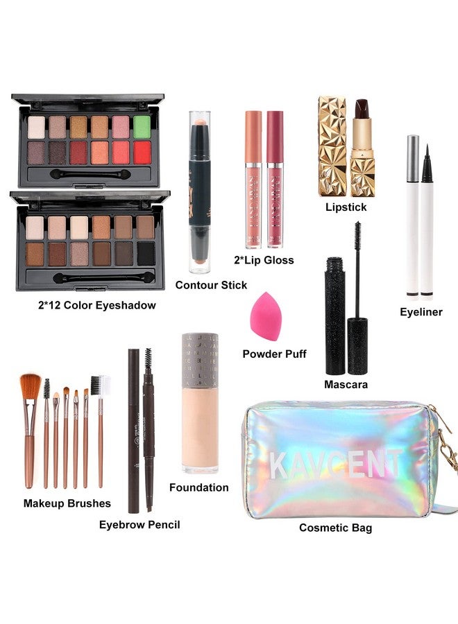 Makeup Kits Makeup Set Makeup Kit For Women Full Kit Makeup Sets For Teens Teenagers Eyeshadow Palettelip Glossfoundationmascaraeyelinercontour Stickmakeup Brushescosmetic Bag