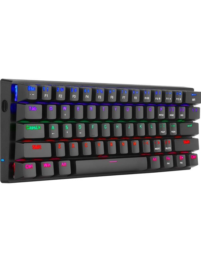 61keys RGB Backlit Wired Mechanical Gaming Keyboard, Mini Keyboard, Waterproof for PC/Mac Gamer