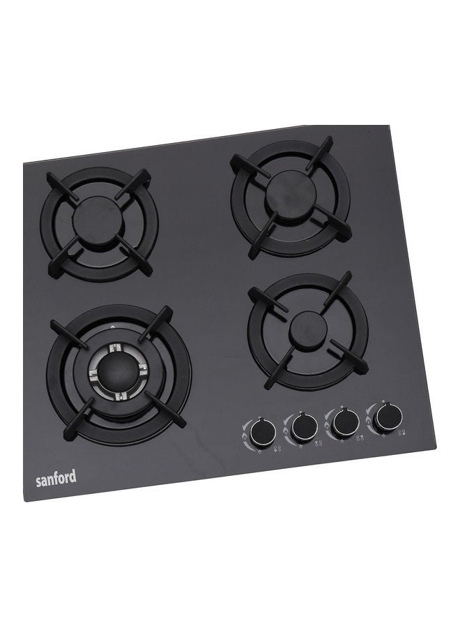 Glass Gas Hob 4 Burner SF5454GH BS Black