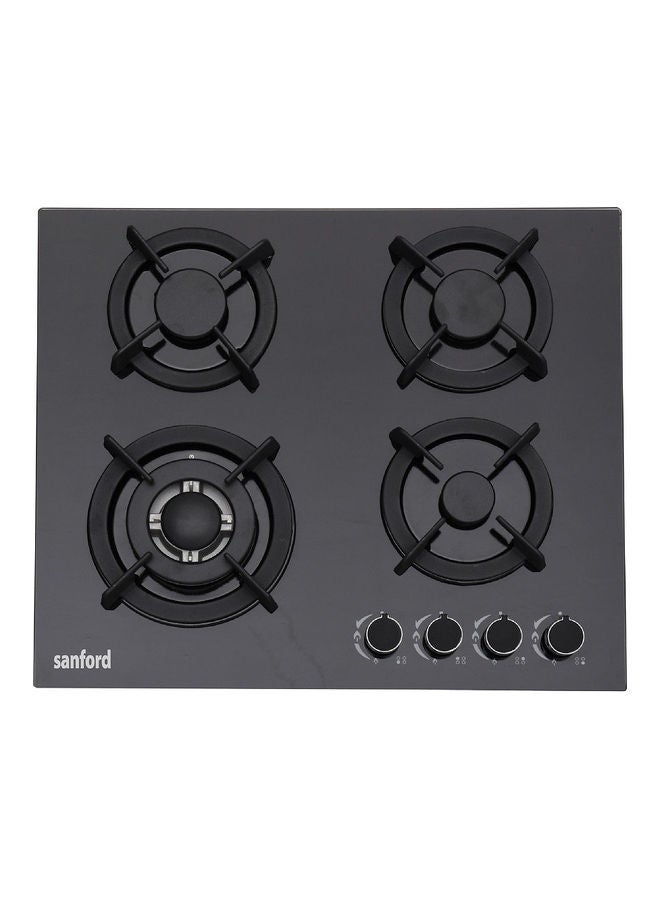 Glass Gas Hob 4 Burner SF5454GH BS Black