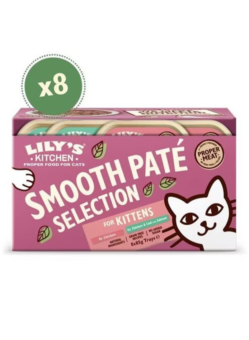 Lily's Kitchen Pate For Kittens Wet Cat Food 8x85g