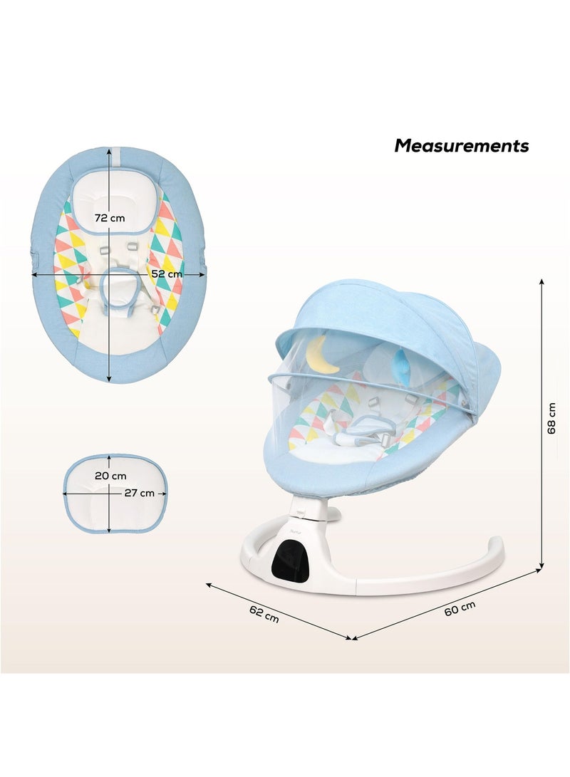 Automatic Baby Swing Chair Multiple Swing Motion Sound And Song Control Dynamic Detection Function 0-12 Month