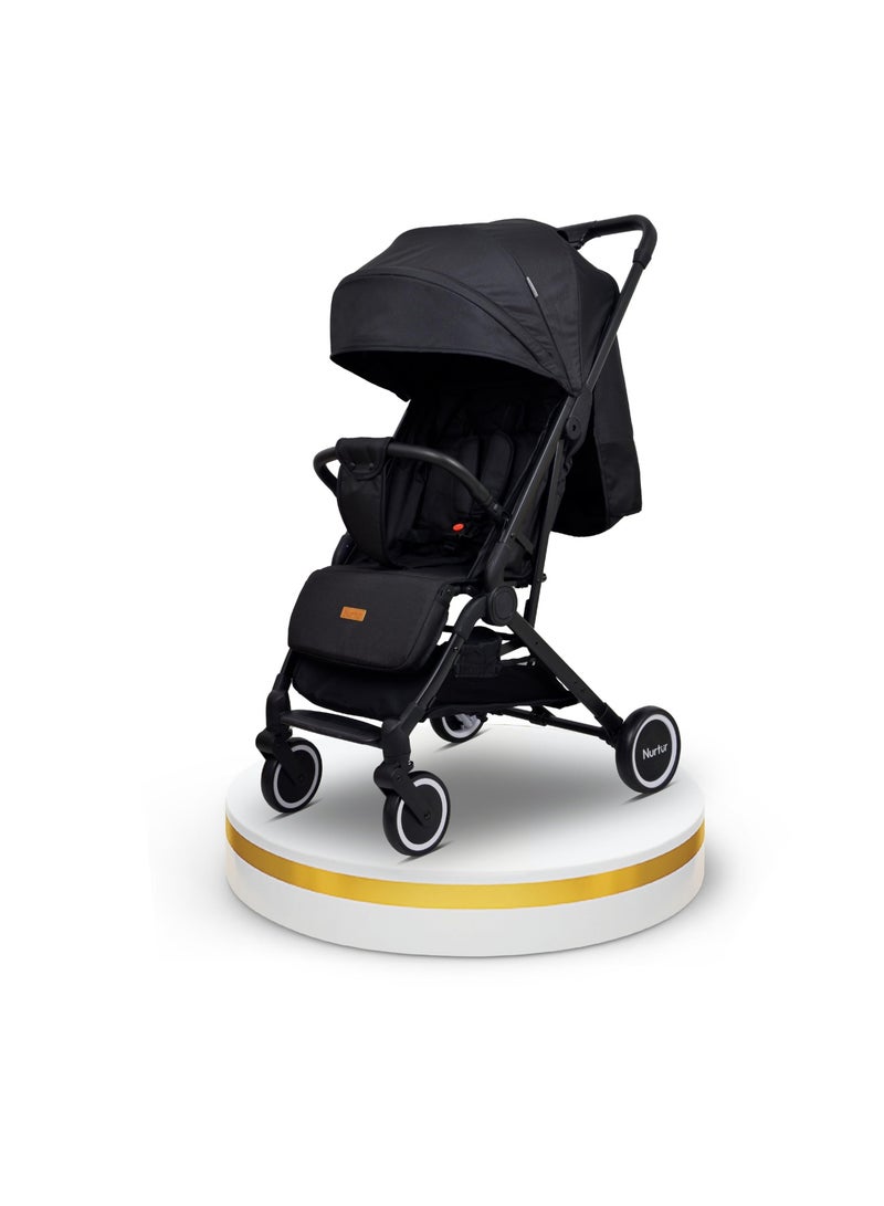 Baby Stroller 0 To 36 Months Storage Basket One -Hand Fold Design 5 Point Safety Harness Eva Wheels