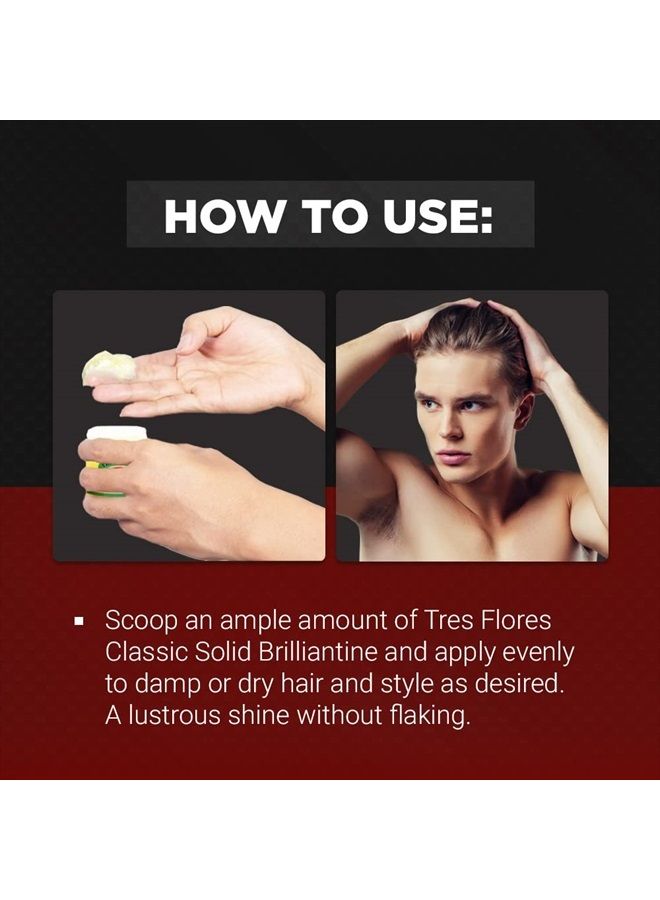 Ardell Three Flowers Brilliantine Pomade Solid 3.25oz