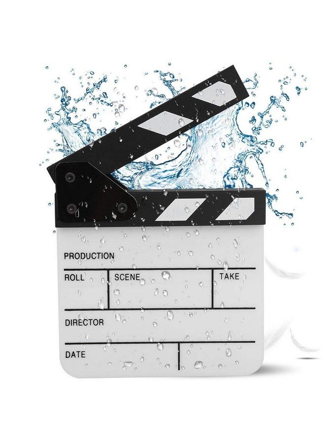Clap Board Mini Acrylic Director Scene Clapperboard Classic Movie Film Clap Board With A Penfor Shoot Props Advertisement Home Decoration Cosplay Background(Black And White Whiteboard Pav1Bwe3S)