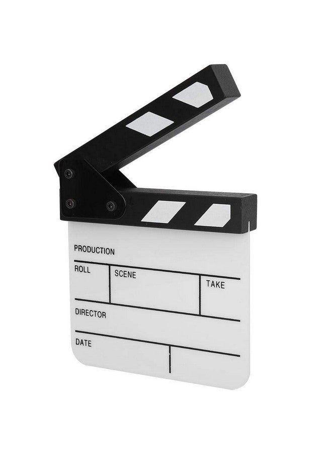 Clap Board Mini Acrylic Director Scene Clapperboard Classic Movie Film Clap Board With A Penfor Shoot Props Advertisement Home Decoration Cosplay Background(Black And White Whiteboard Pav1Bwe3S)