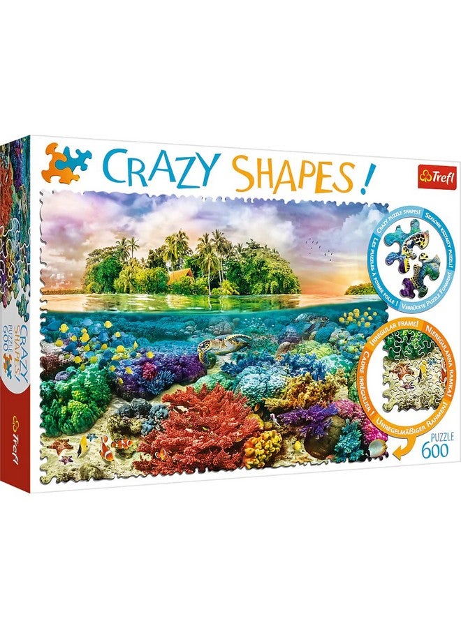 Red 600 Piece Crazy Shapes Tropical Island