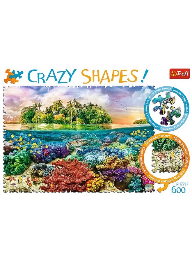 Red 600 Piece Crazy Shapes Tropical Island