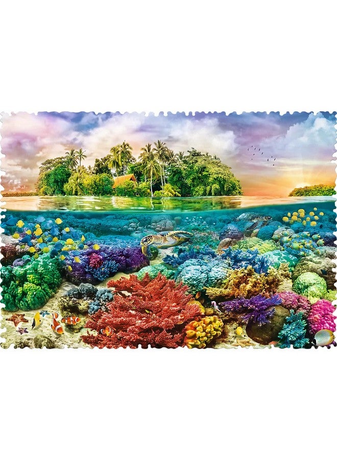 Red 600 Piece Crazy Shapes Tropical Island