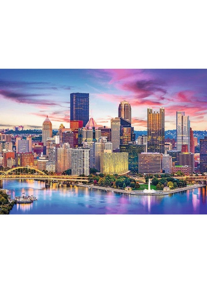 Red 1000 Piece Puzzle Pittsburgh Pennsylvania Usa