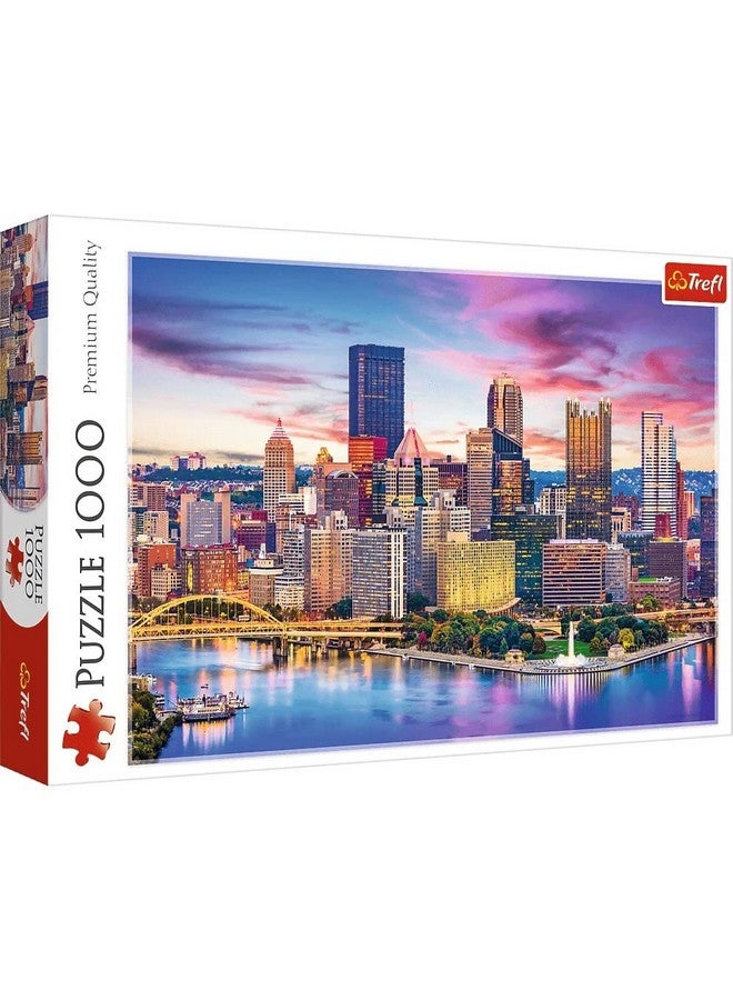 Red 1000 Piece Puzzle Pittsburgh Pennsylvania Usa