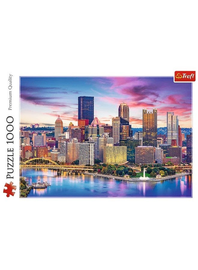 Red 1000 Piece Puzzle Pittsburgh Pennsylvania Usa