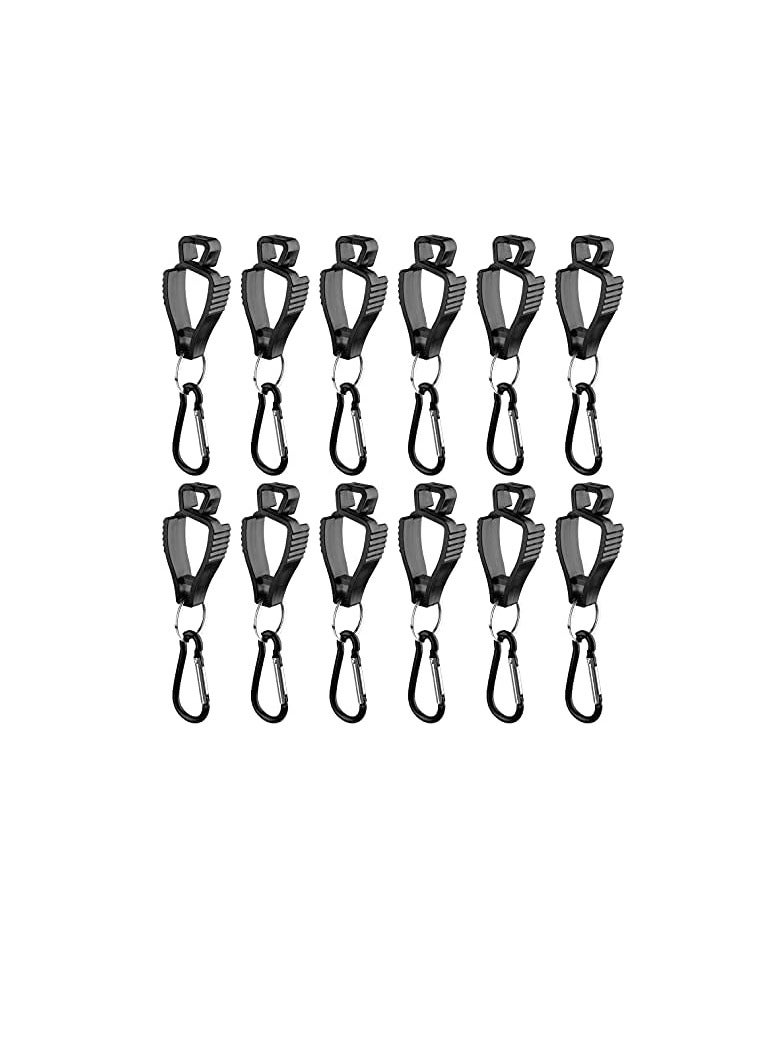 12 Pack Glove Grabber Clip Holder work Safety Clip Glove Keeper, Guard Labor Worker Glasses Helmets Hanger Clamp Grabber Catcher