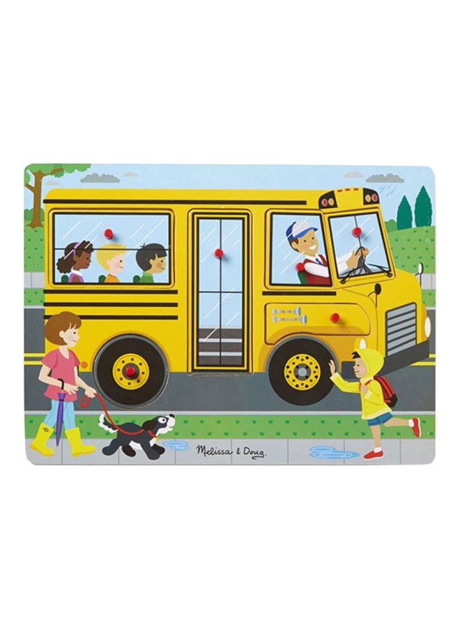 The Wheels On The Bus Sound Puzzle MD739 8.75 x 11.75 x 0.75inch