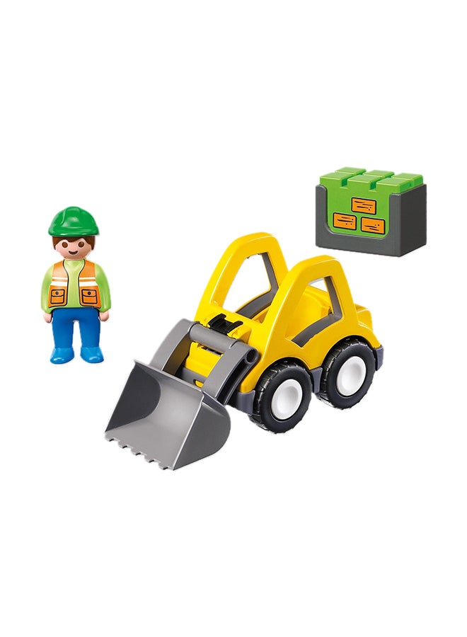 1-2-3 Excavator 17x7x9cm