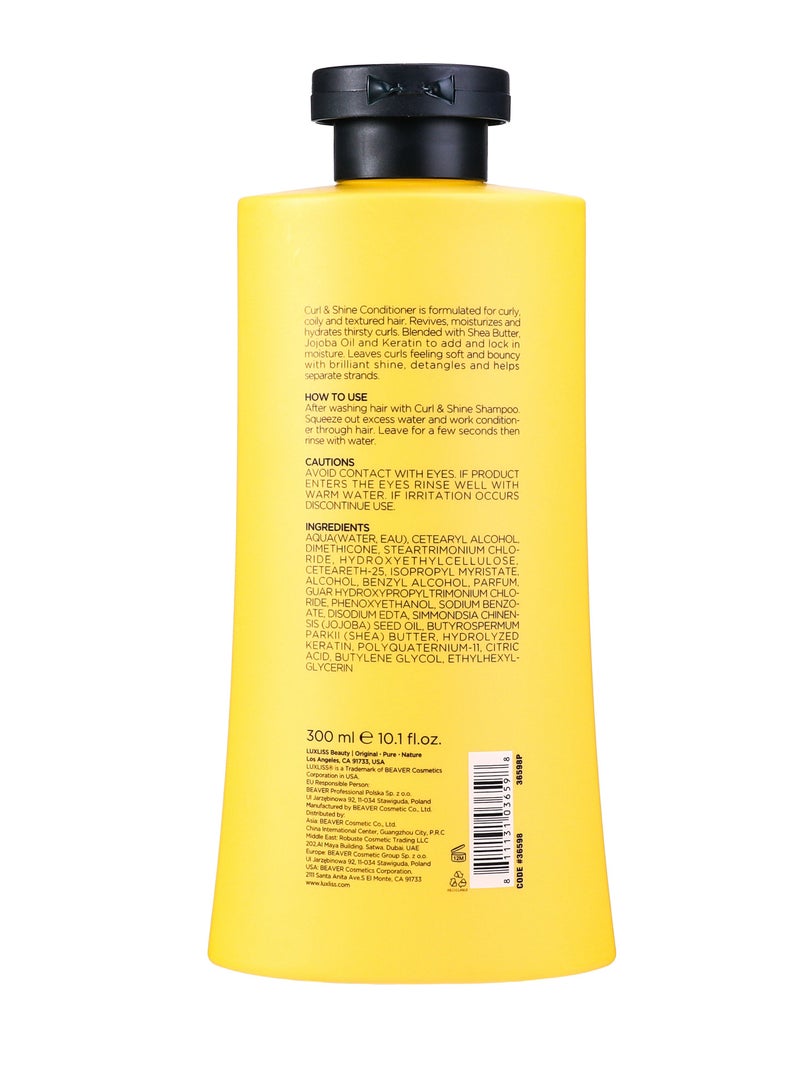 Curl & Shine For Curly, Oily And Textured Hair Conditioner 300ML