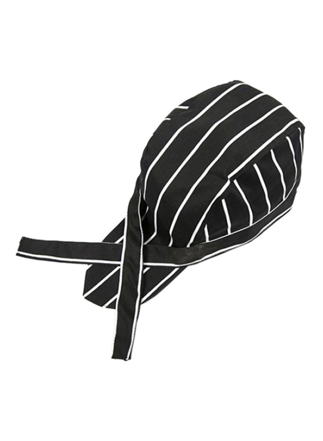 Professional Chef Hat Black Stripes