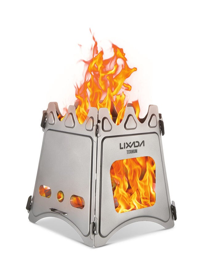 Camping Folding Titanium Wood Stove 20x1.50x18cm