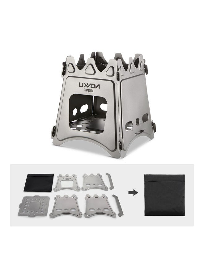 Camping Folding Titanium Wood Stove 20x1.50x18cm