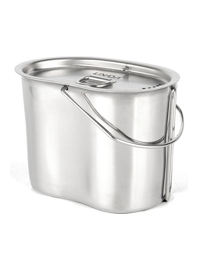 Stainless Steel Canteen Cup 5.3x3.5x3.9inch