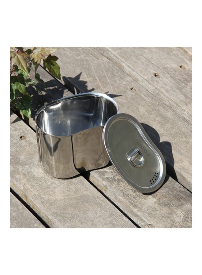 Stainless Steel Canteen Cup 5.3x3.5x3.9inch