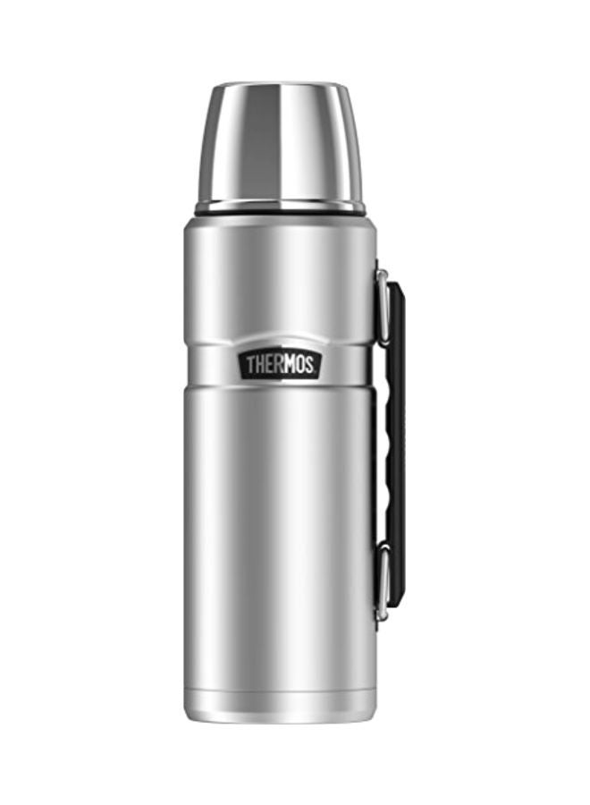 Stainless Steel Water Bottle Silver/Black
