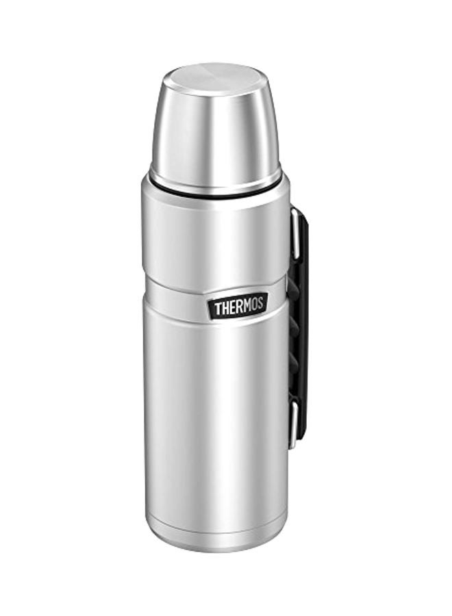 Stainless Steel Water Bottle Silver/Black