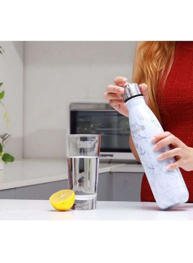 Insulated Water Bottle White 500ml