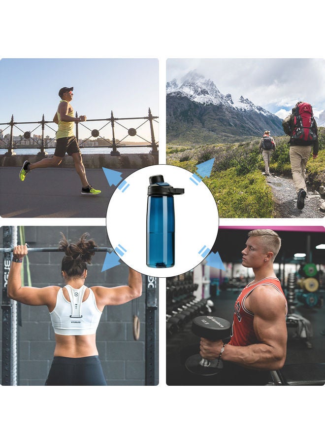 Sports Water Bottle With Magnetic Cap Light blue 24.5x7.6x7.6cm
