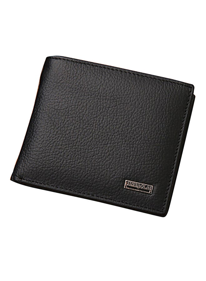 Luxury Bifold Short Wallet Black