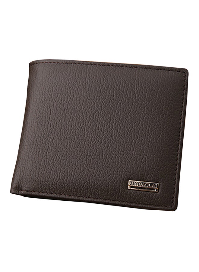 Luxury Bifold Short Wallet Coffee