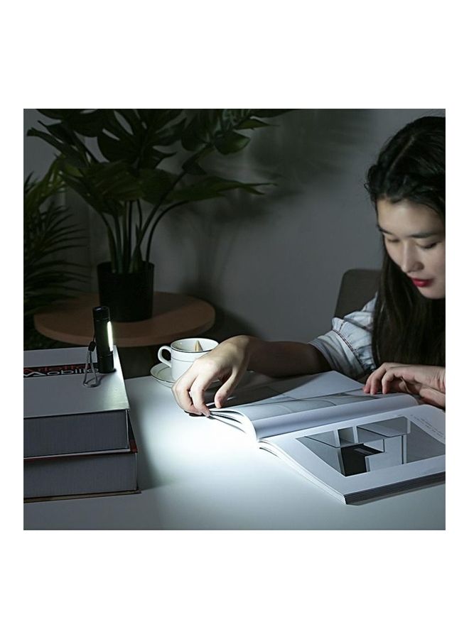 A1 USB Charging Waterproof Fixed Focus Flashlight With 3-Modes And Storage Box