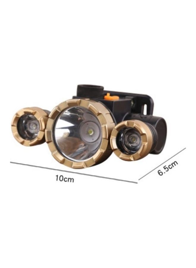 5 LEDs Head-Mounted Rechargeable Waterproof Flashlight Set White