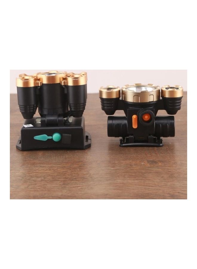 5 LEDs Head-Mounted Rechargeable Waterproof Flashlight Set White
