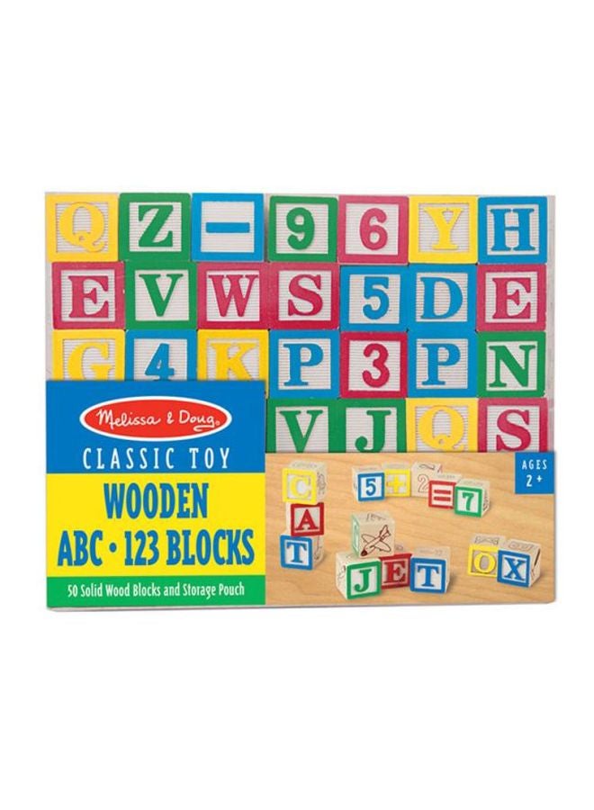 Wooden ABC/123 Blocks 1900 1inch