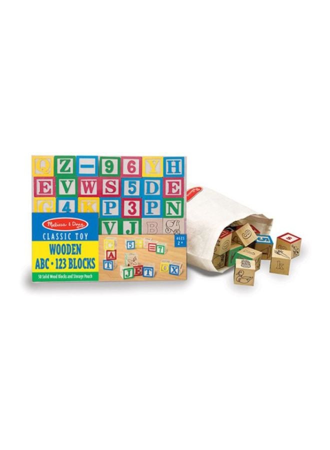 Wooden ABC/123 Blocks 1900 1inch