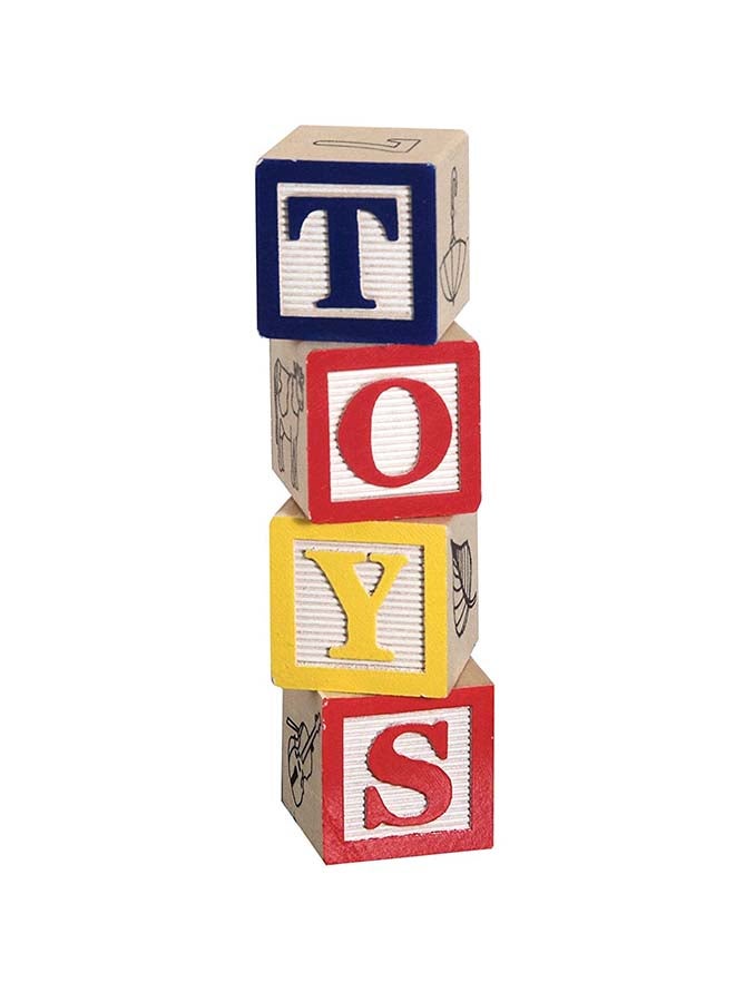 Wooden ABC/123 Blocks 1900 1inch