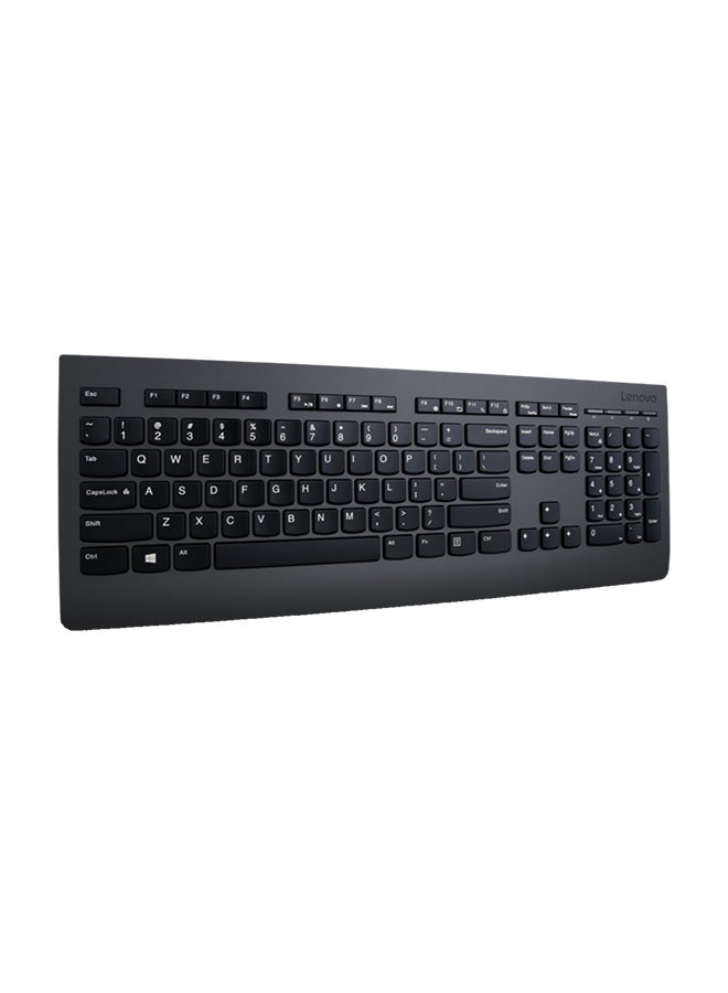 Wireless English/Arabic Keyboard And Mouse Set Black