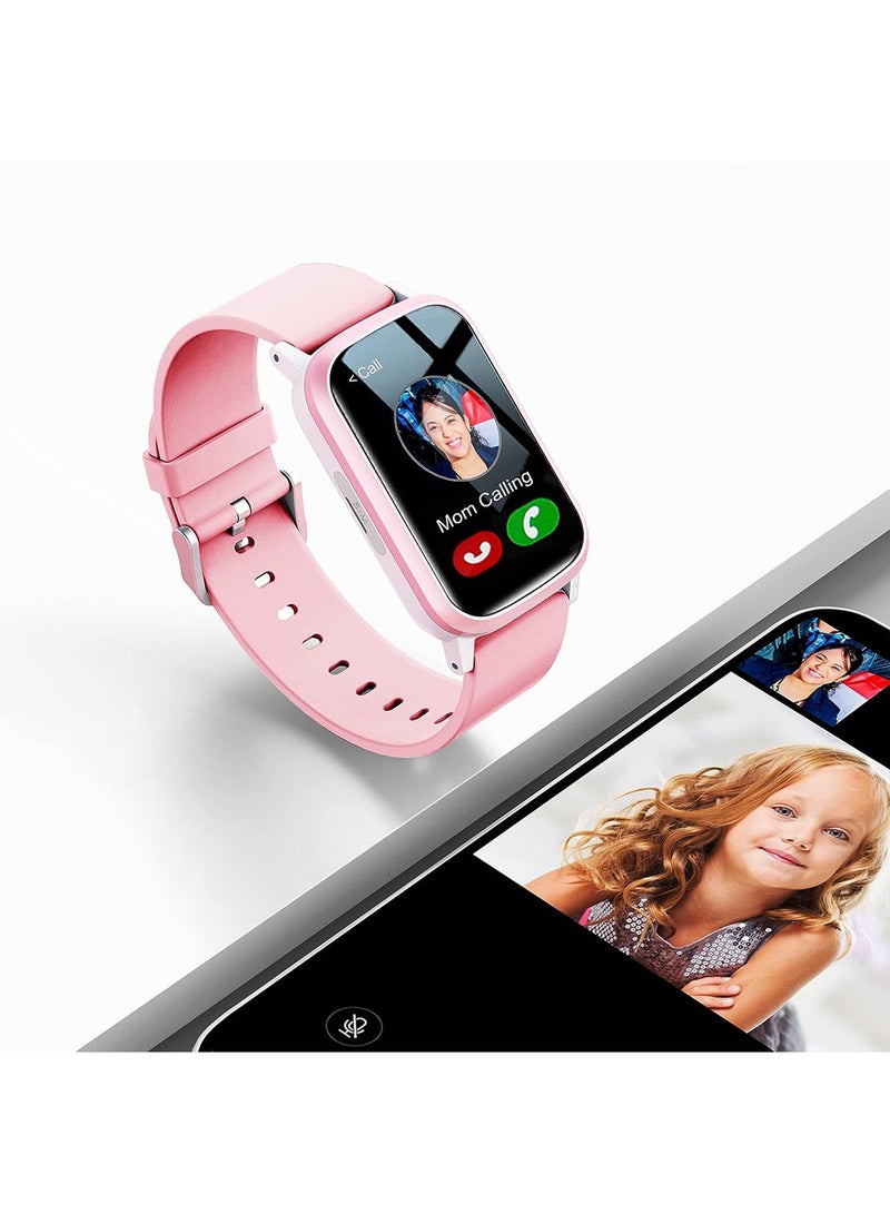 WatchOut Elegant Kids Smartwatch with 4G Video Call, GPS Tracking and Parental Control (Blush Pink)