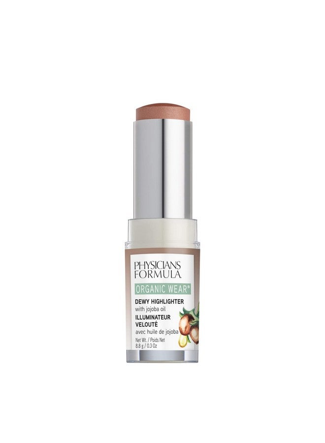 Organic Wear All Natural Dewy Highlighter Stick Makeup, Makeup Honey Dew, Dermatologist Tested