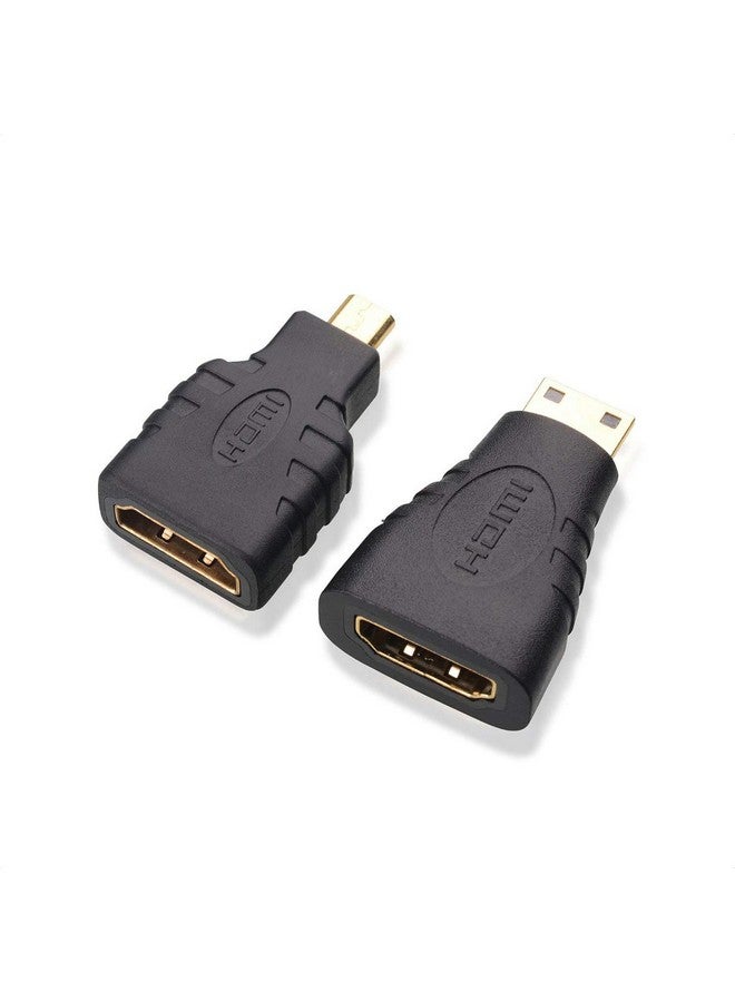 Combo Mini Hdmi To Hdmi Adapter And Micro Hdmi To Hdmi Adapter