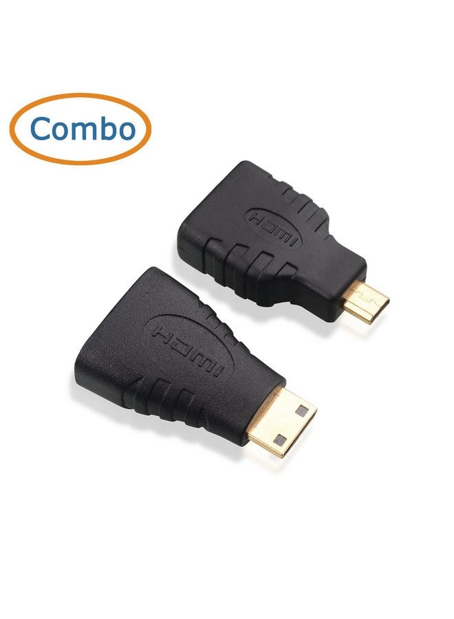 Combo Mini Hdmi To Hdmi Adapter And Micro Hdmi To Hdmi Adapter