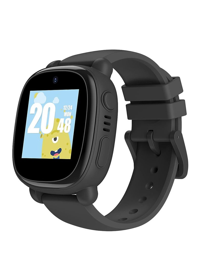 WatchOut Duo Kids Smart Watch with GPS Tracking, Video Call, SOS and Dual Camera (Black Jack)