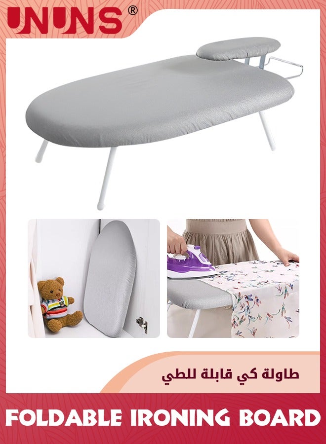 Tabletop Ironing Board,Folding Tabletop Ironing Board With Fixed Sleeve And Iron Holder,Portable Folding Mini Iron Board For Sewing,Household,Craft Room,Dorm