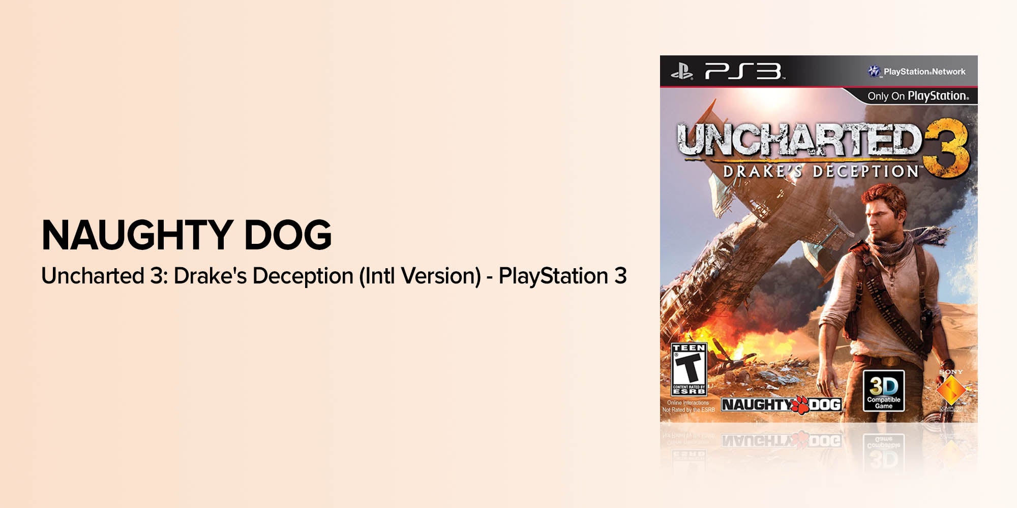 Uncharted 3: Drake's Deception (Intl Version) - Action & Shooter - PlayStation 3 (PS3)