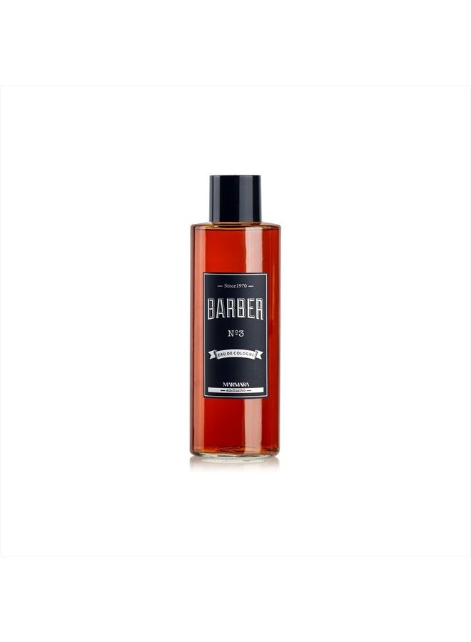 Marmara Barber Cologne - Best Choice of Modern Barbers and Traditional Shaving Fans (No 3 Orange, 500ml x 1 Bottle)