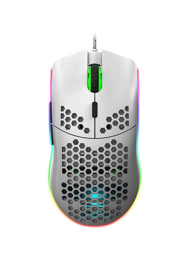 Wired Gaming Mouse With Six Adjustable DPI White