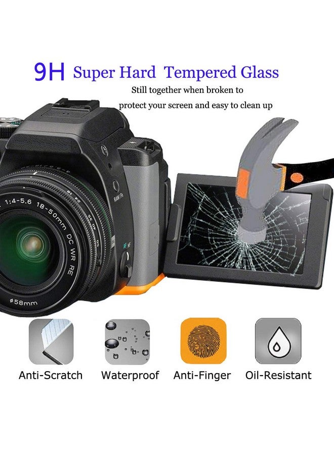 Screen Cover For Fujifilm Xpro2 Xpro 2Debous Tempered Glass For Fuji X Pro2 Mirrorless Camera (2Pack)