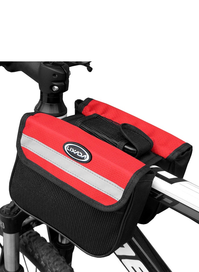 Mountain Bike Front Frame Double Pannier Top Tube Bag 22 x 2.5 x 17cm